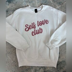 Sweet Claire White Crewneck Top
